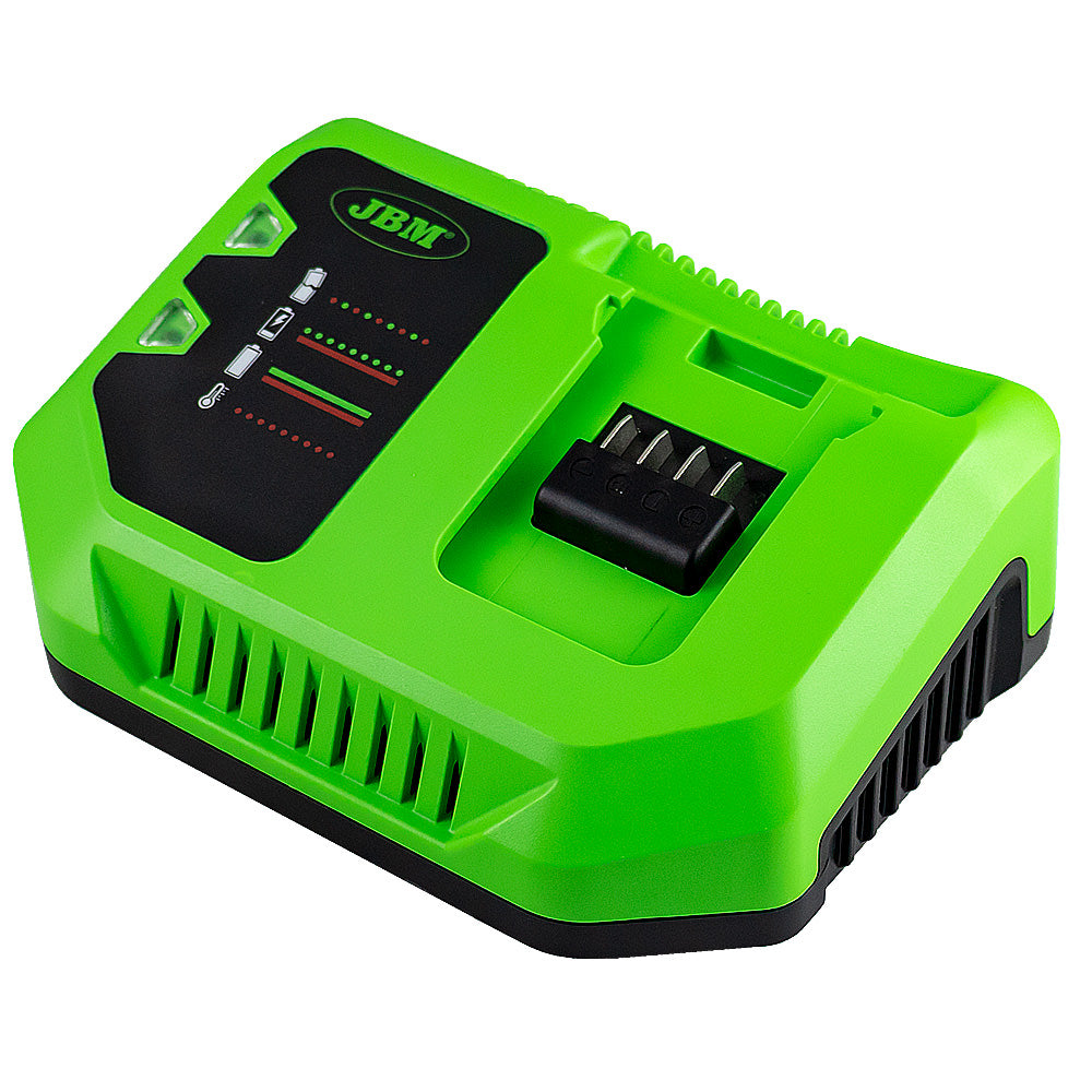 CRIC A CARRELLO IDRAULICO 3T A BATTERIA JBM 60076 SET 6AH 1 BATTERIA e CARICABATTERIE