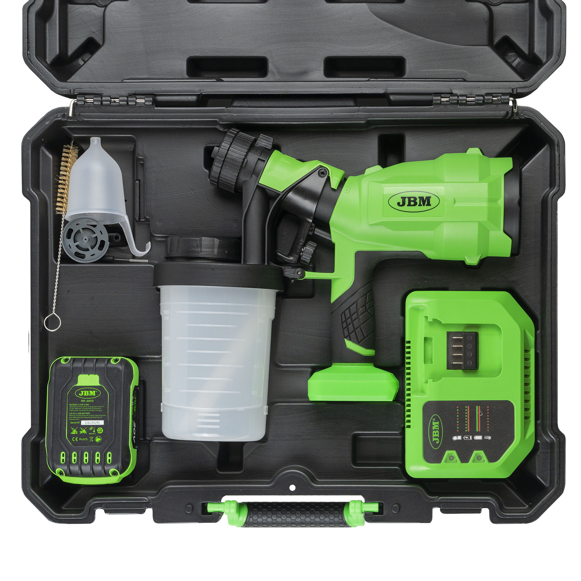 SPRUZZATORE DELLA VERNICE A BATTERIA CON CUSTODIA JBM 60043C
