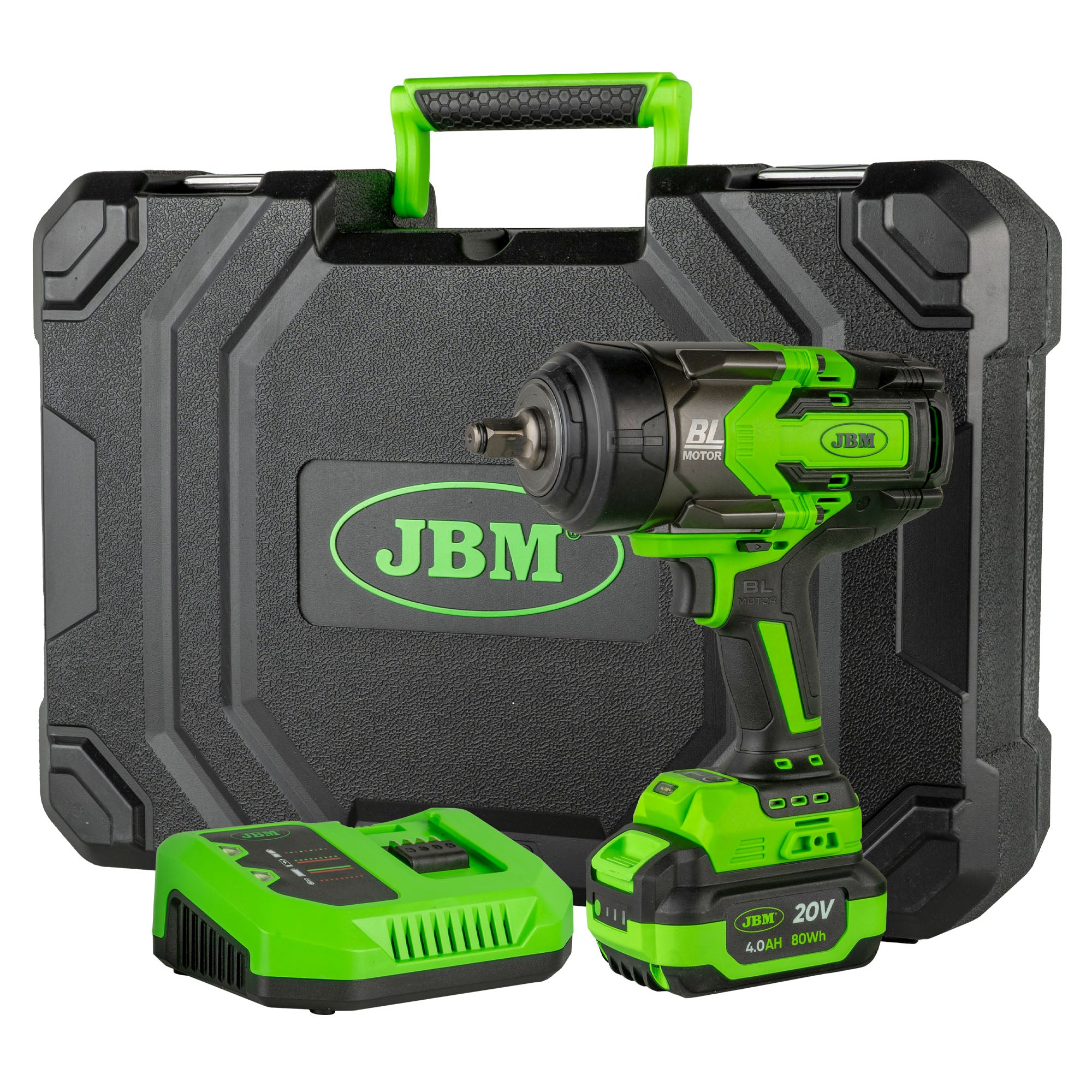 AVVITATORE PNEUMATICO BRUSHLESS A BATTERIA 1/2" 1300NM CON VALIGETTA 60044C JBM