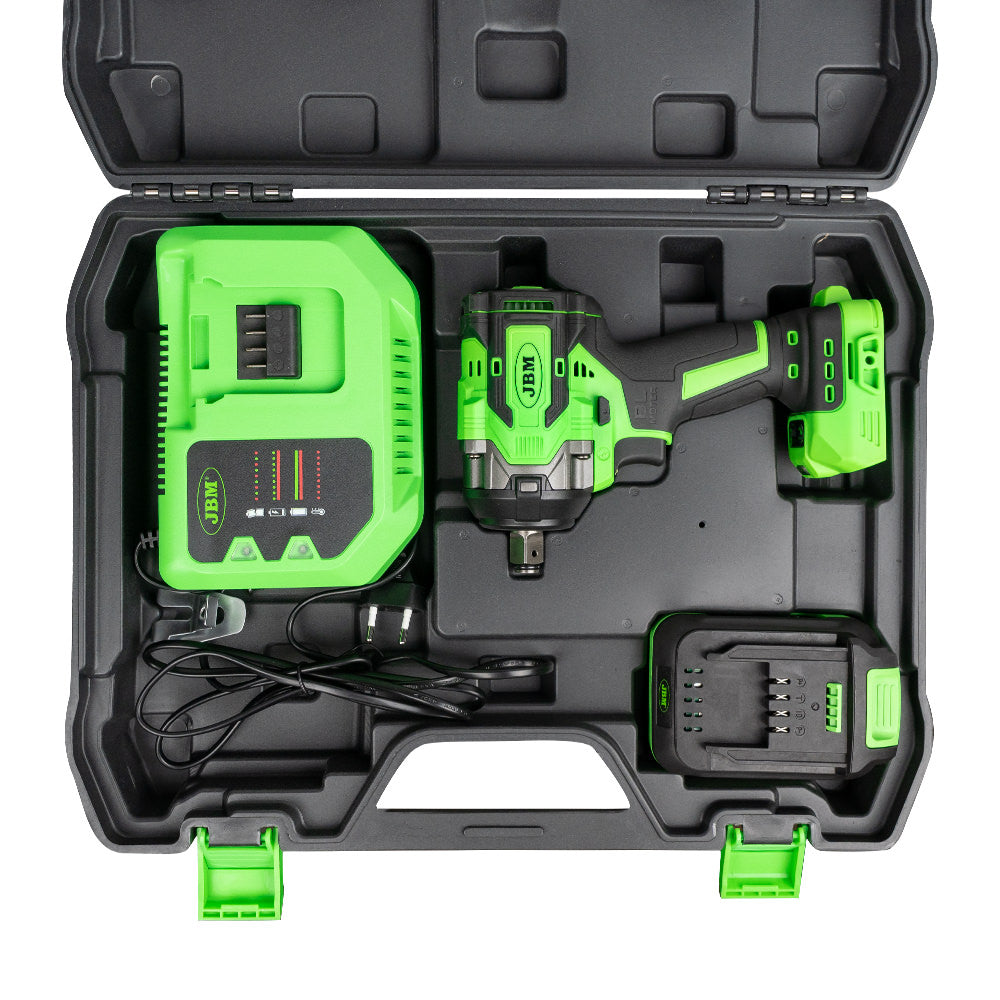 AVVITATORE PNEUMATICO BRUSHLESS A BATTERIA 1/2" 800NM CON VALIGETTA 60046C JBM