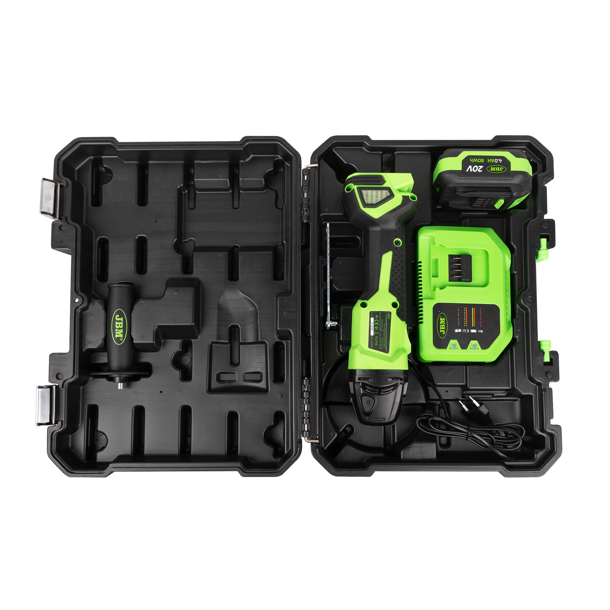 SMERIGLIATRICE ANGOLARE 125MM BRUSHLESS A BATTERIA CON CUSTODIA 60049C JBM