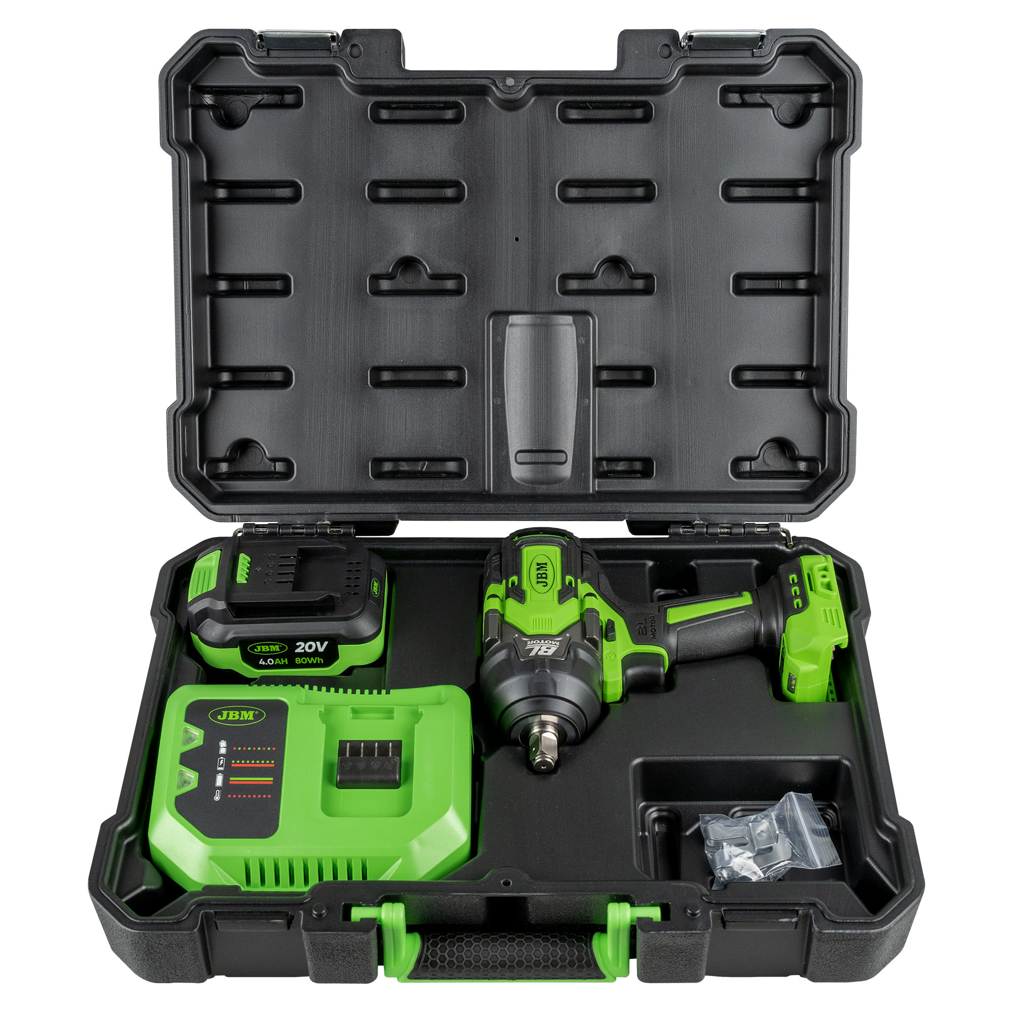 Set di pistola a percussione: 1/2" 800NM + 1/2" 1300NM + 1" 2300N + 1/2" 1000NM + utensile portatile per officina + carrello JBM SERIES493P