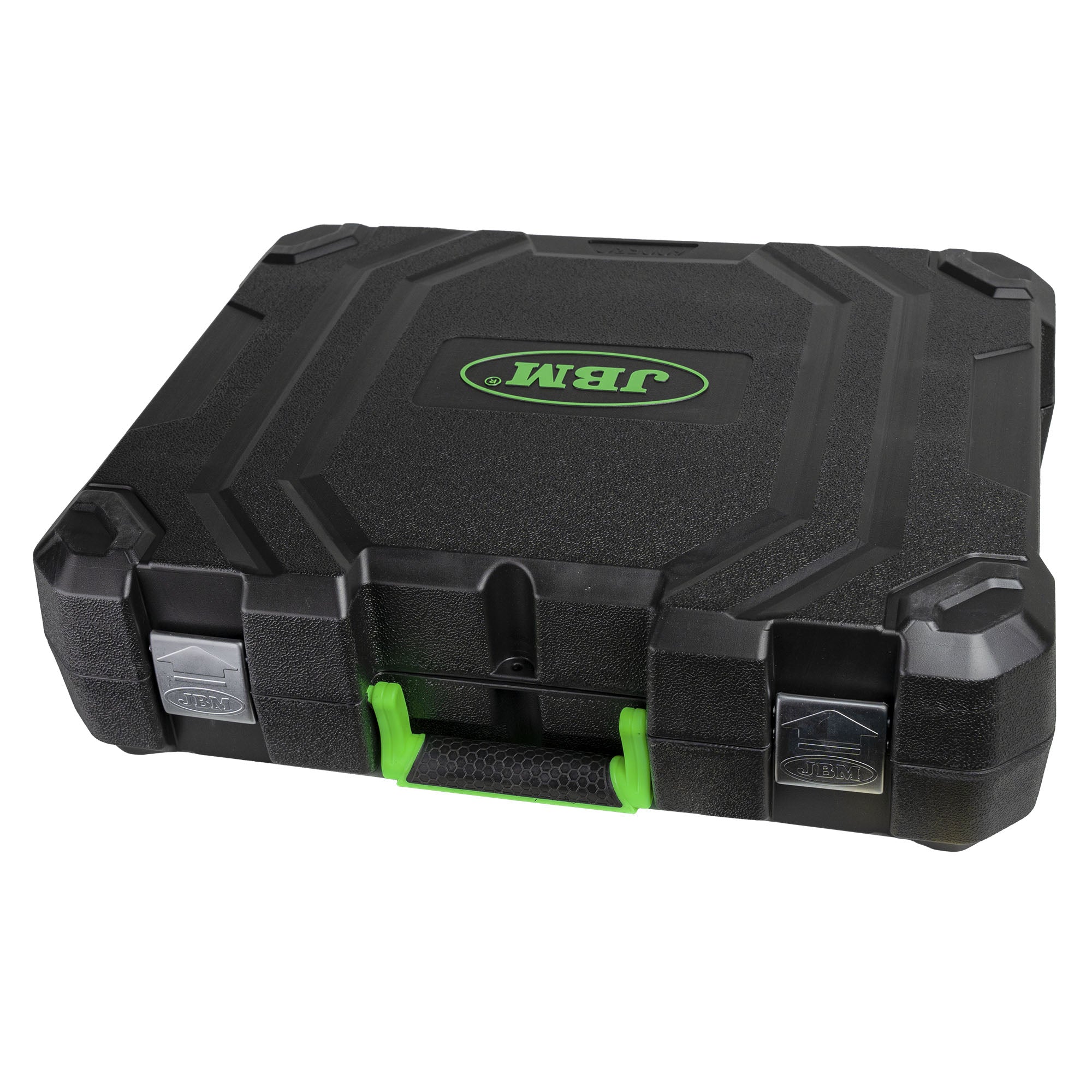 KIT SMERIGLIATRICE ANGOLARE E TRAPANO A PERCUSSIONE A BATTERIA CON CUSTODIA JBM  60053C