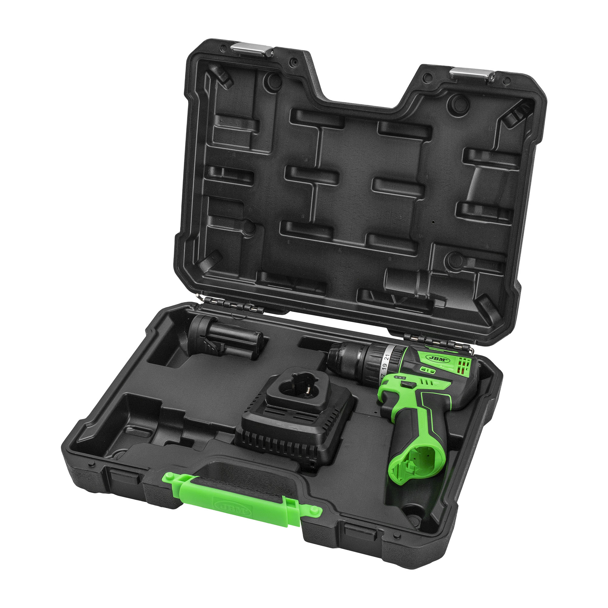 TRAPANO A PERCUSSIONE 12V BRUSHLESS CON CUSTODIA 60058C JBM