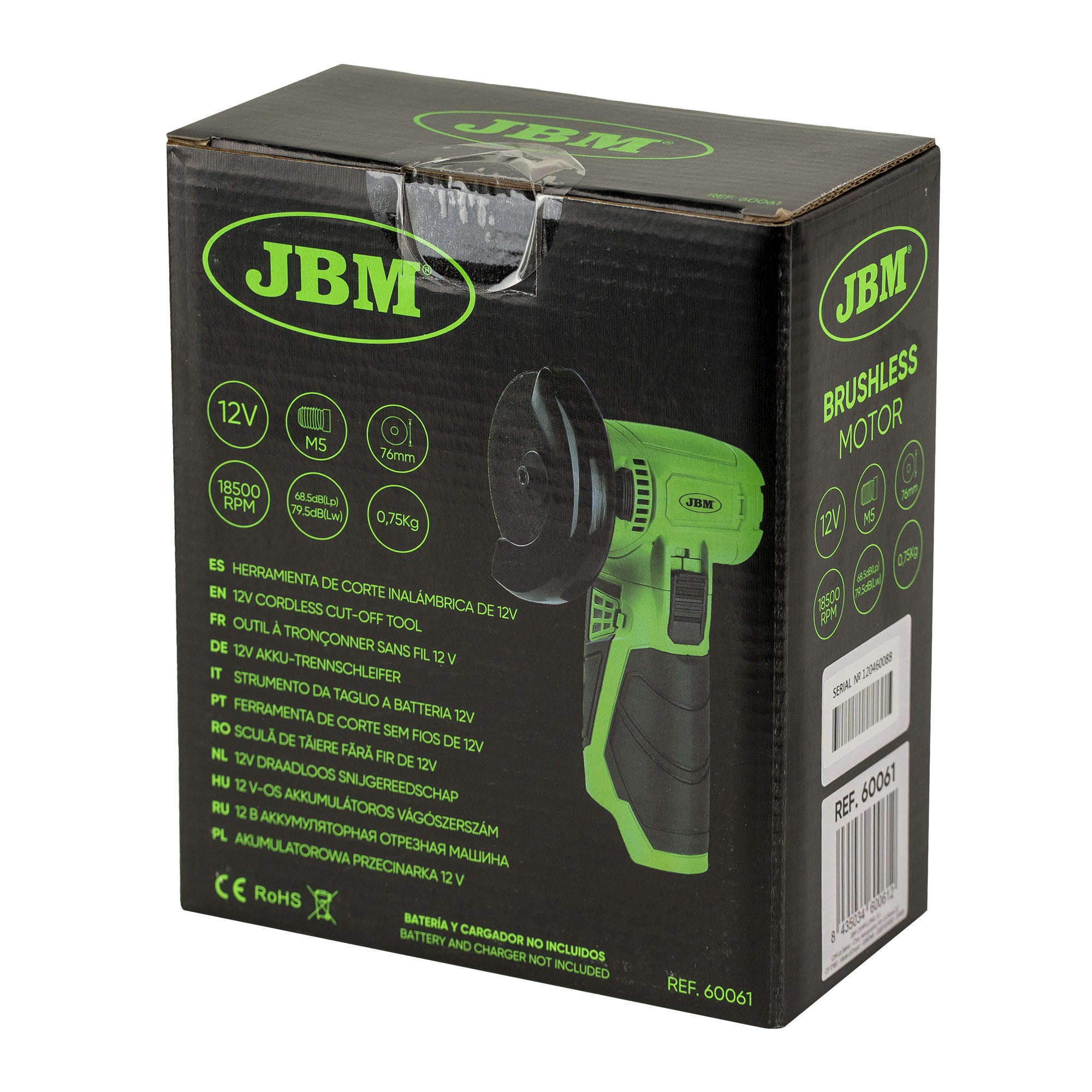 STRUMENTO DA TAGLIO A BATTERIA 12V 60061 JBM