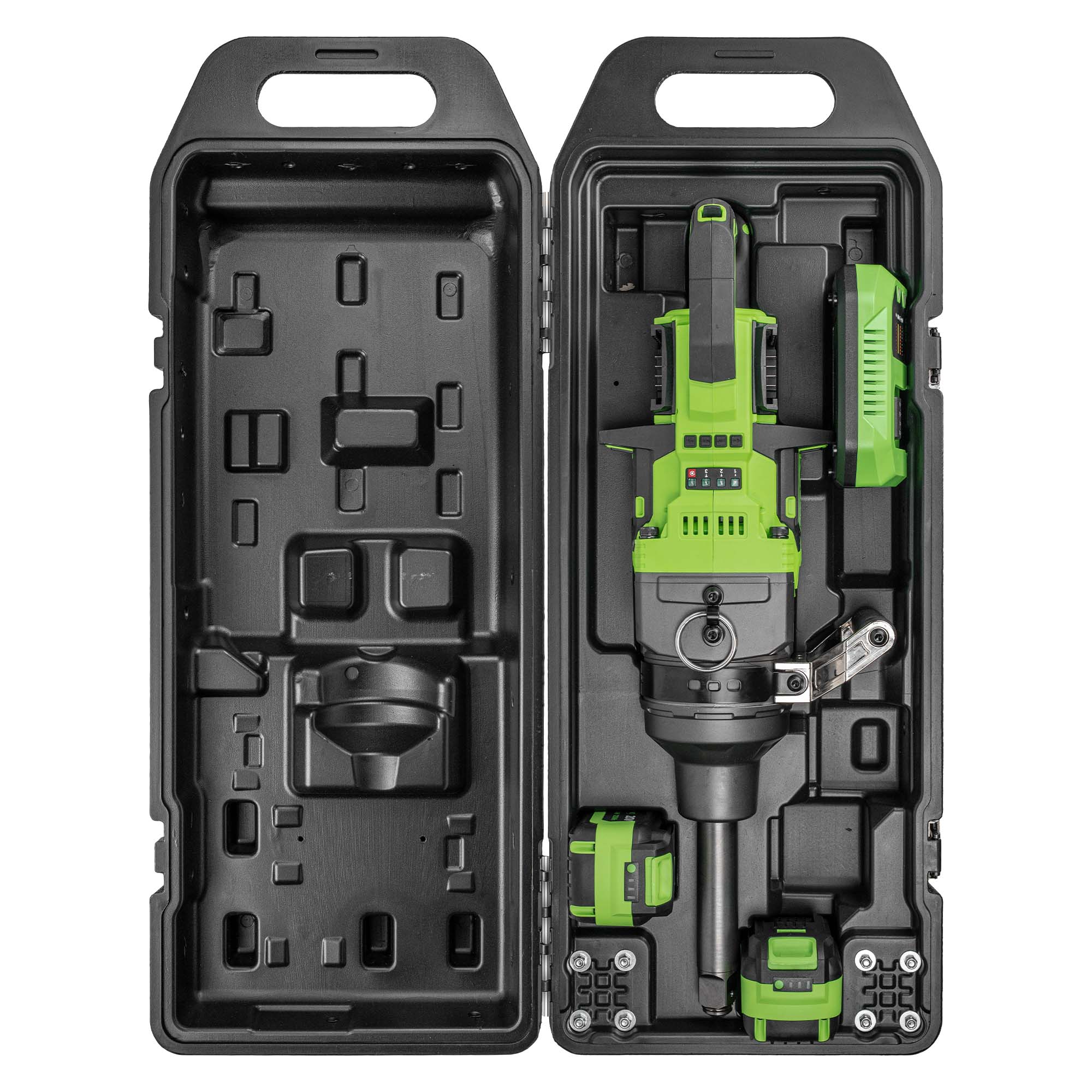 AVVITATORE A IMPULSI BRUSHLESS A BATTERIA DA 1" PER CAMION, 4000NM, CON VALIGETTA SET 6AH  JBM 60064C