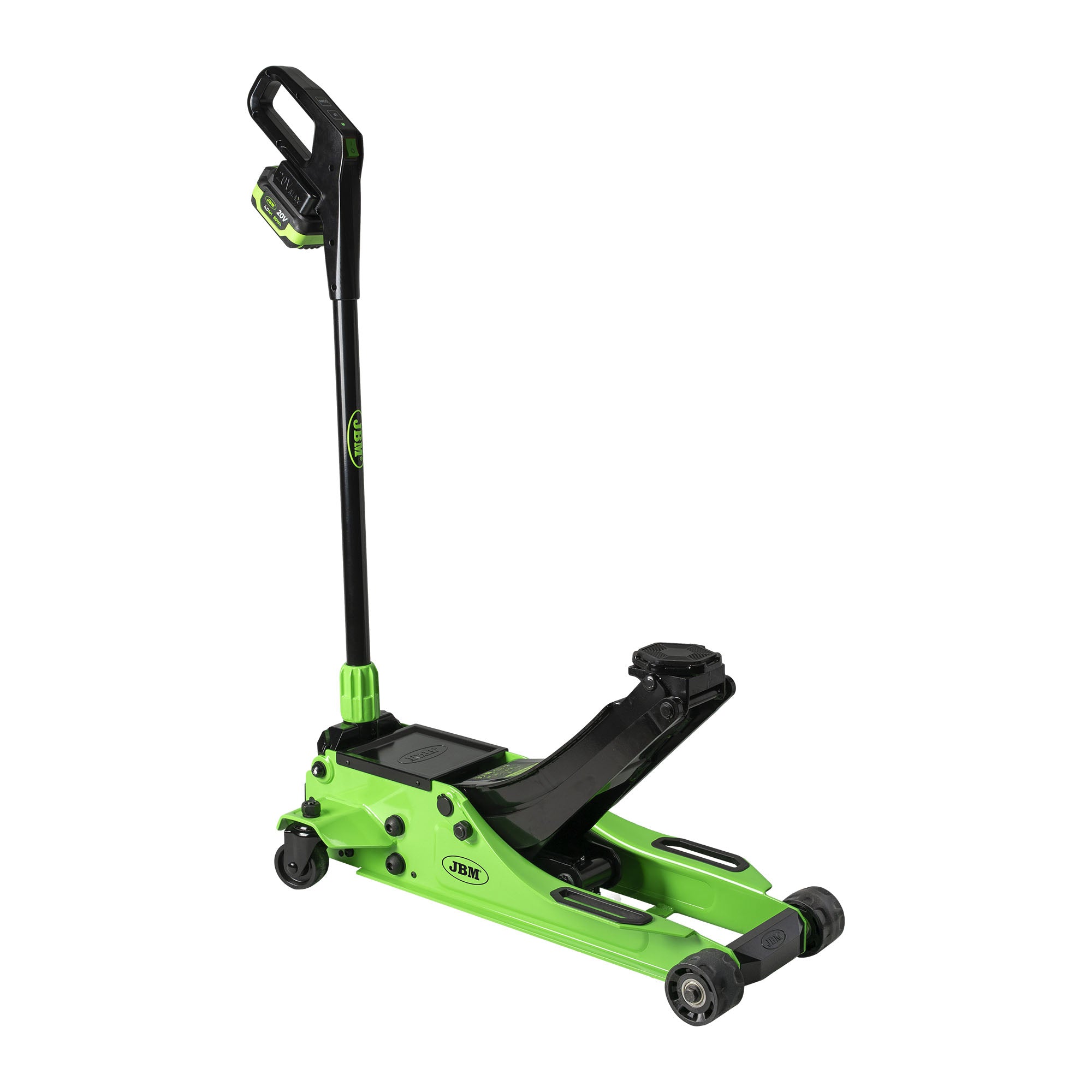 CRIC A CARRELLO IDRAULICO 3T A BATTERIA JBM 60065 set 4ah