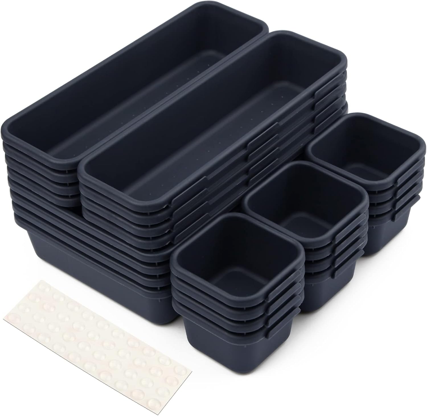 Divisori per cassetti Arredo  Officina Workshopitaly MPS Total Black 24pz.