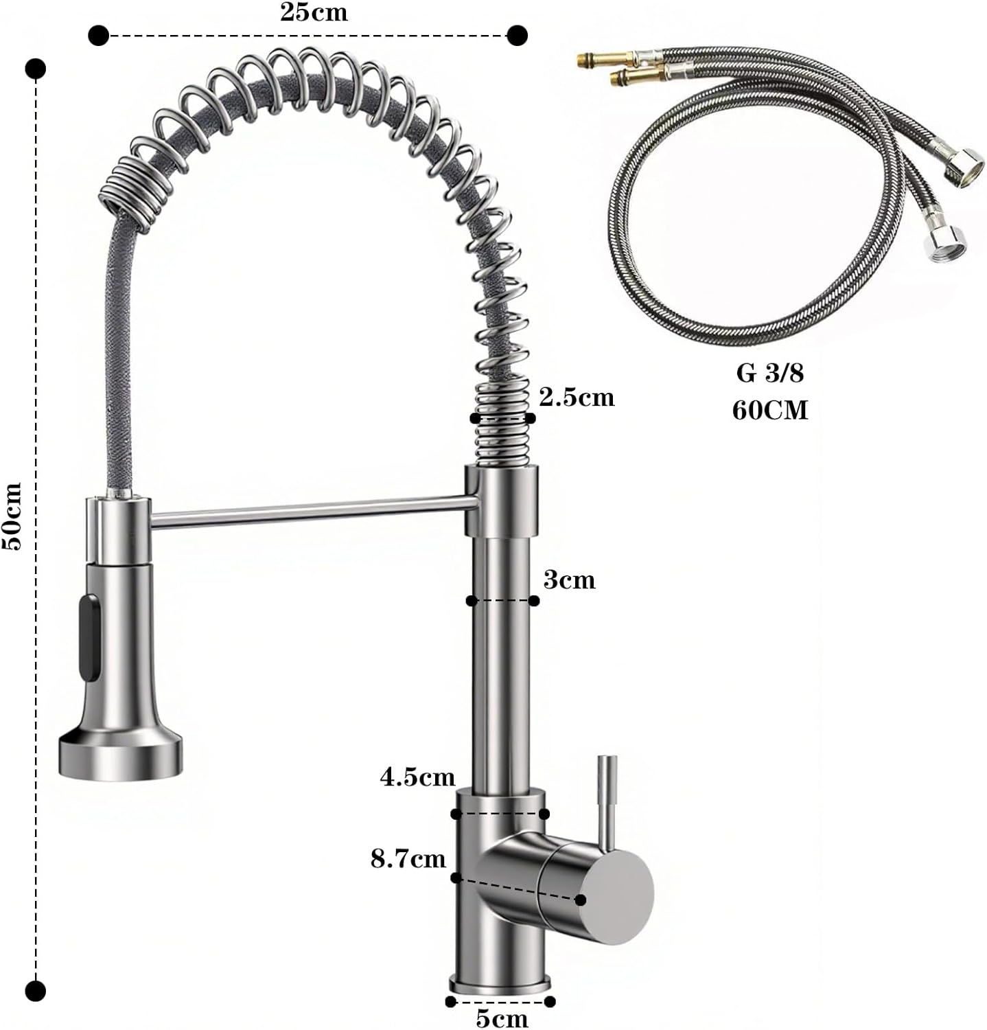 Rubinetto per modulo lavello Workshopitaly MPS acciaio cromato