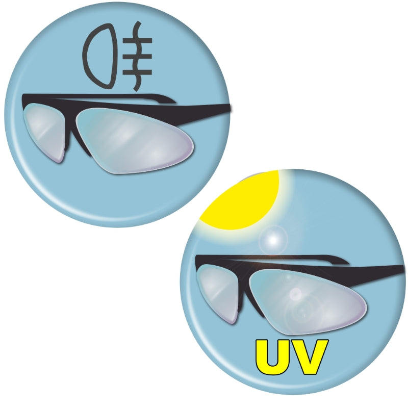 Occhiali di protezione con lenti in policarbonato polarizzato scuro Beta 7076BP