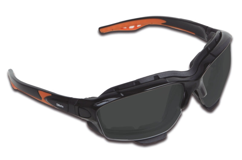 Occhiali di protezione con lenti in policarbonato scuro Beta 7093BD