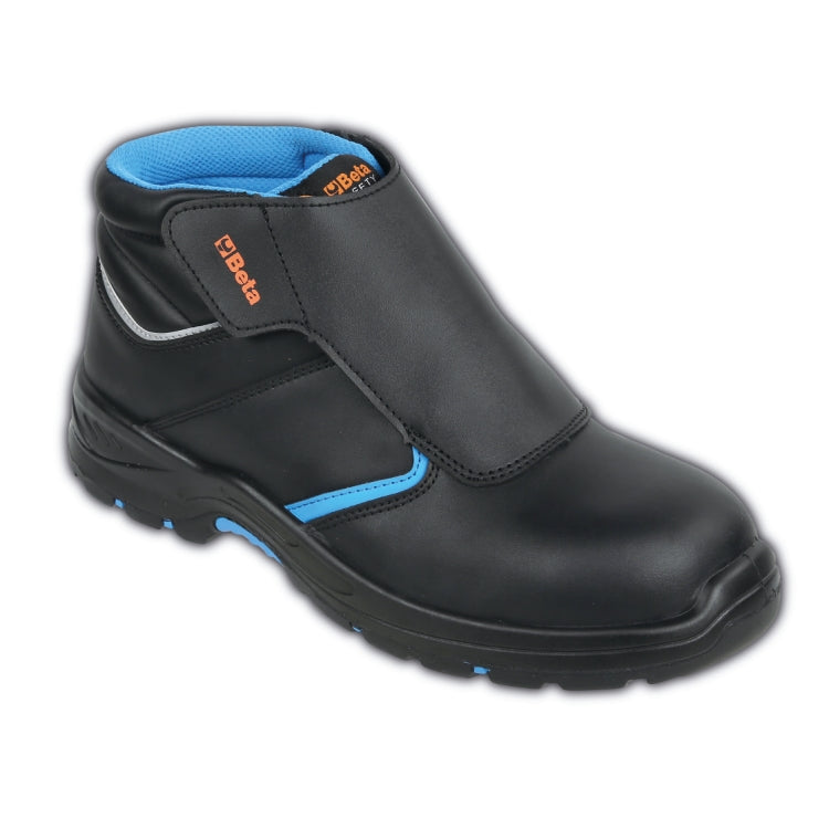 Scarpe alte BASIC PLUS in pelle liscia idrorepellente con patella di protezione Beta 7204BP