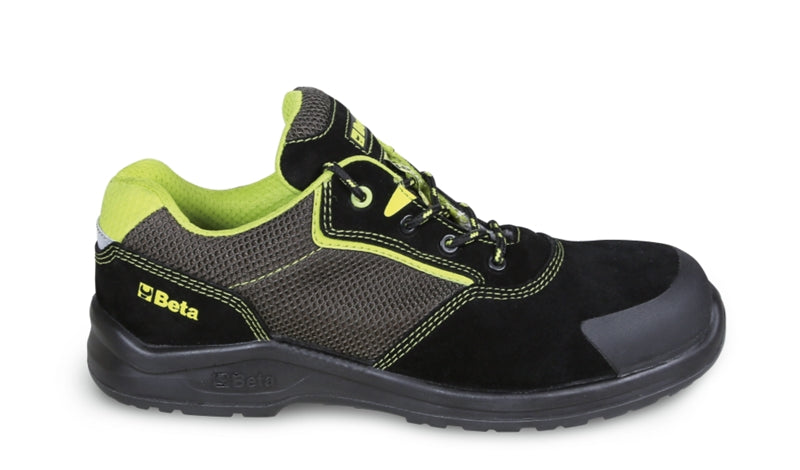 Scarpe in pelle scamosciata con inserti in mesh ad alta traspirazionee rinforzo antiabrasione nella zona del puntale Beta 7223PEK