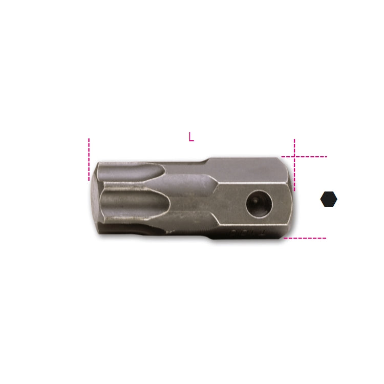 Inserti Macchina maschio per viti con impronta Torx® attacco 22 mm fosfatati Beta 727/ES22TX