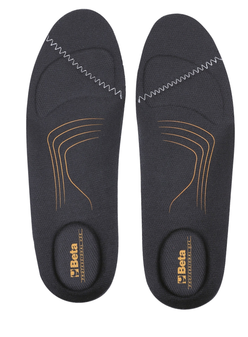 Sottopiedi anatomici in schiuma di EVA con cuscinetto ammortizzante nella zona del tallone (ricambio consigliato per la linea di calzature 0-Gravity) Beta 7398 0/G