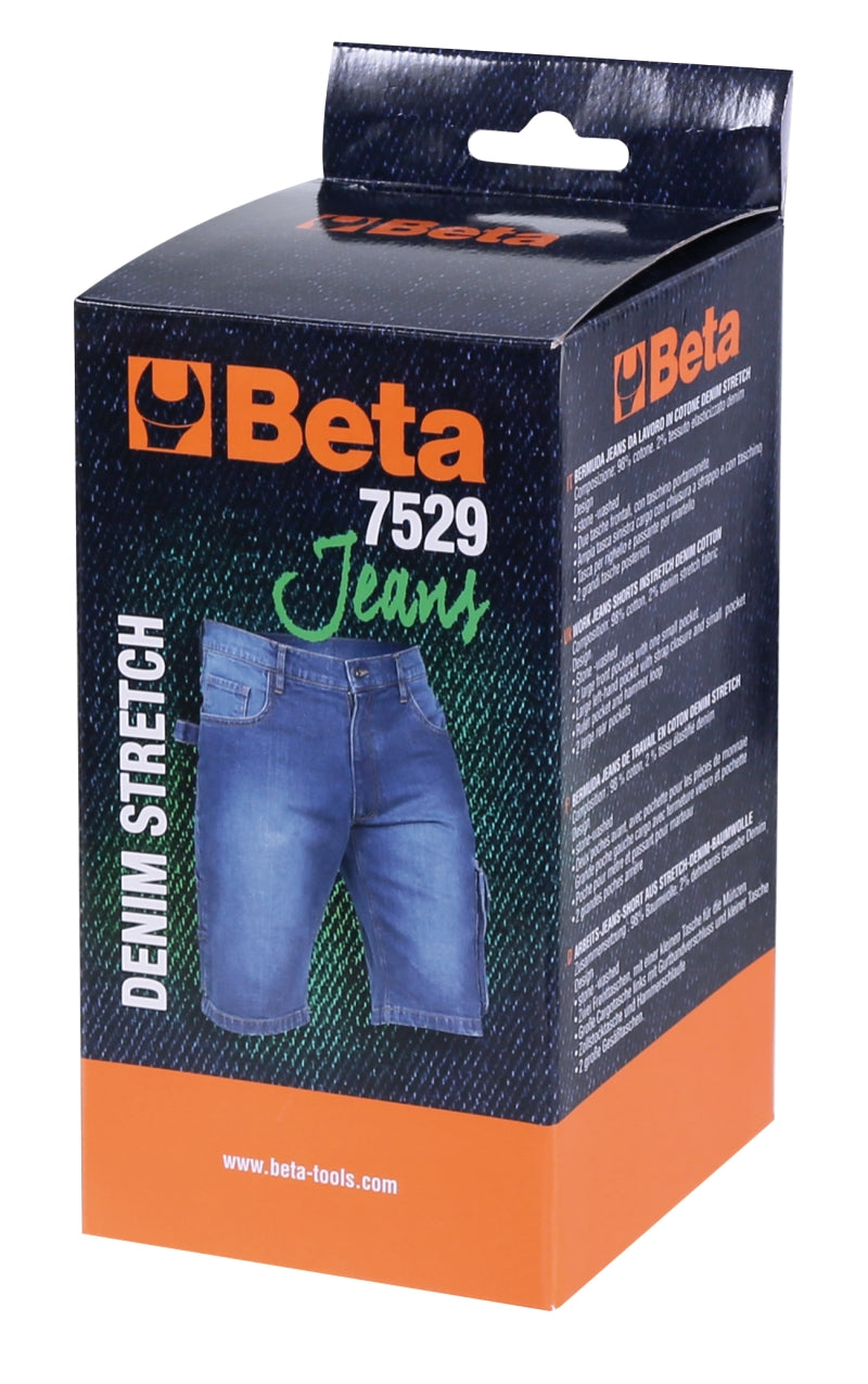 Bermuda jeans da lavoro elasticizzati Beta 7529