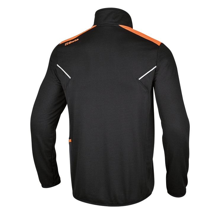 Micropile gird fleece con zip corta, nero Beta 7563N