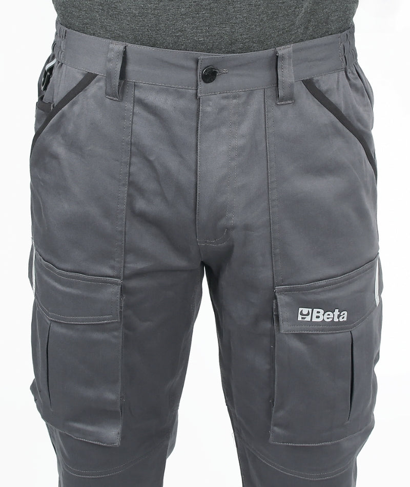 Pantaloni da lavoro in 100% cotone elasticizzato, comodi e resistenti Beta 7930MG