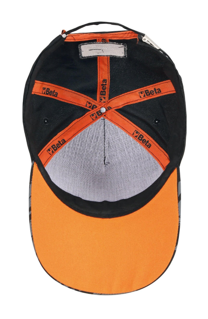 Cappellino Beta nero, design classico con visiera curva Beta 7982N