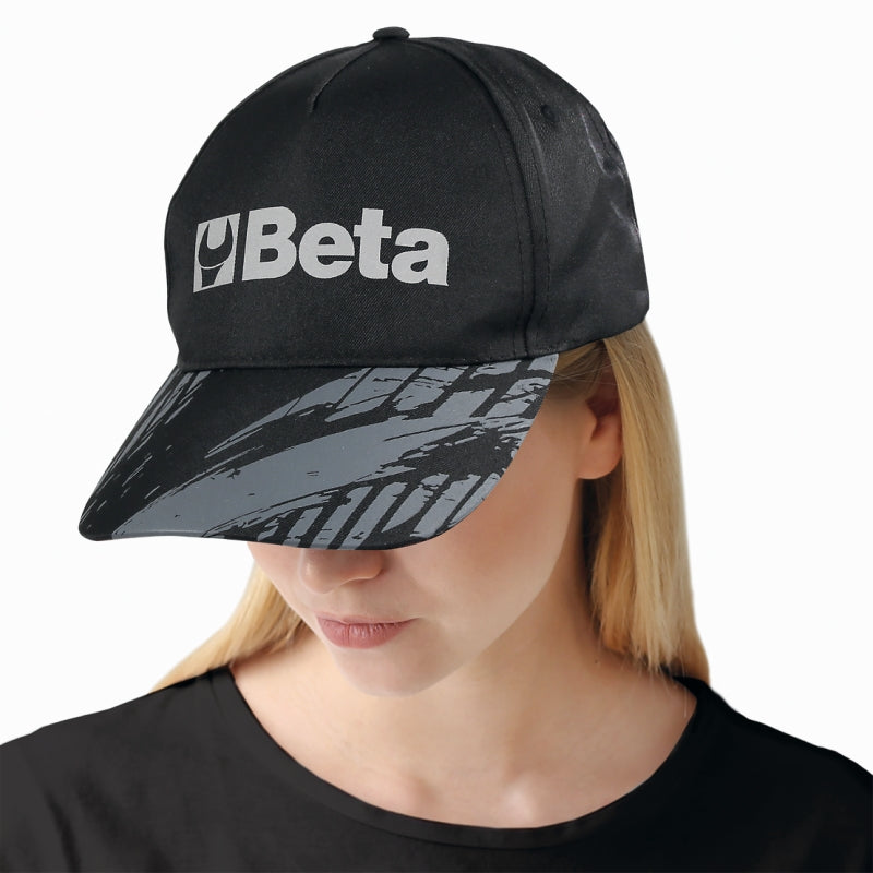 Cappellino Beta nero, design classico con visiera curva Beta 7982N