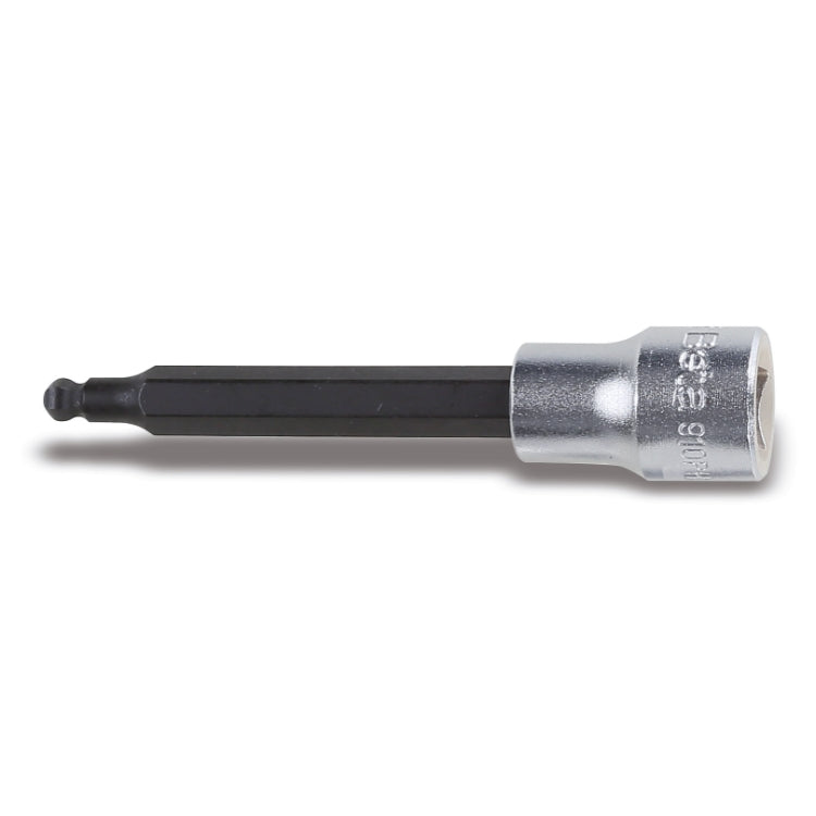 Chiavi a bussola a mano maschio esagonale con estremità sferica con quadro femmina da 3/8" cromate - inserti bruniti Beta 910BP