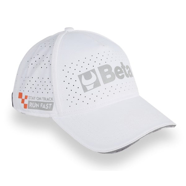 Cappellino Beta da baseball bianco con visiera curva Beta 9525WB