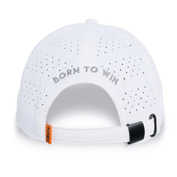 Cappellino Beta da baseball bianco con visiera curva Beta 9525WB