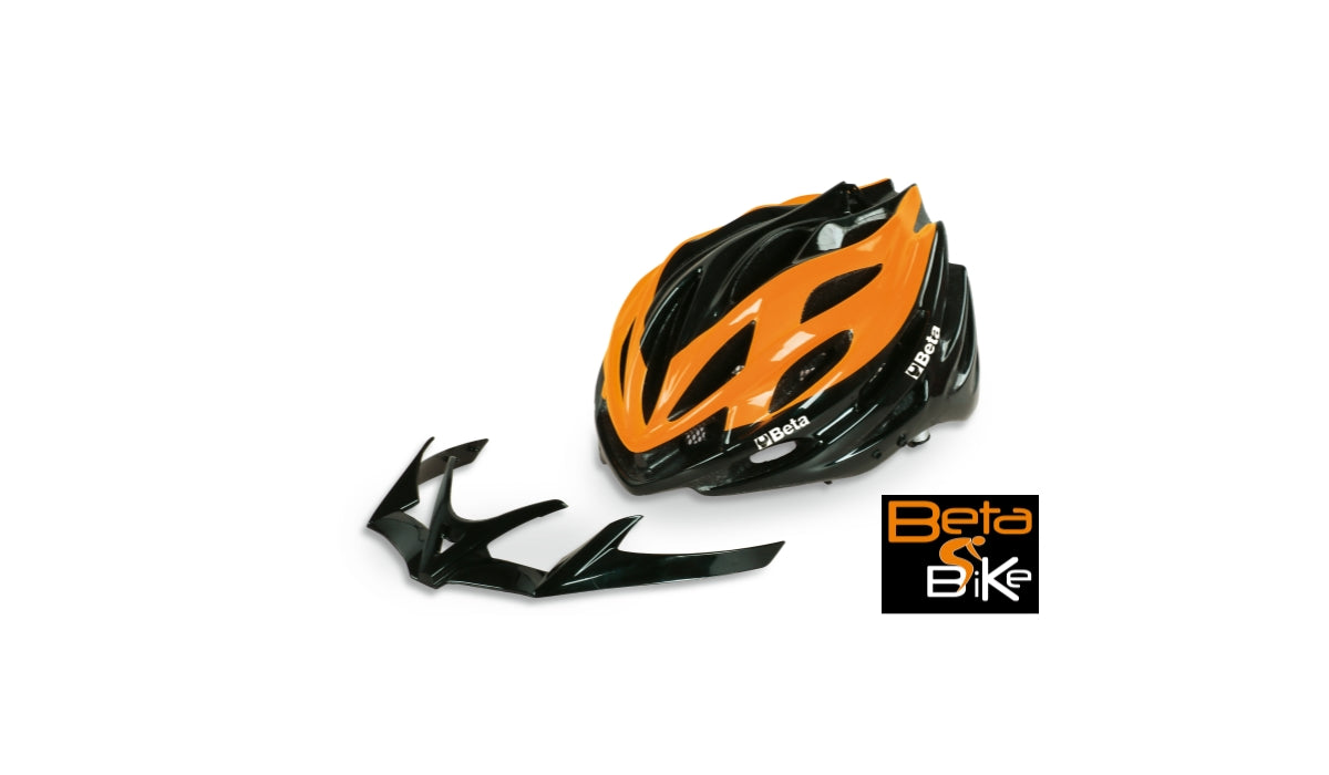 Casco di protezione per ciclismo su strada e mountain bike con frontino removibile - taglie regolabili Beta 9539CB