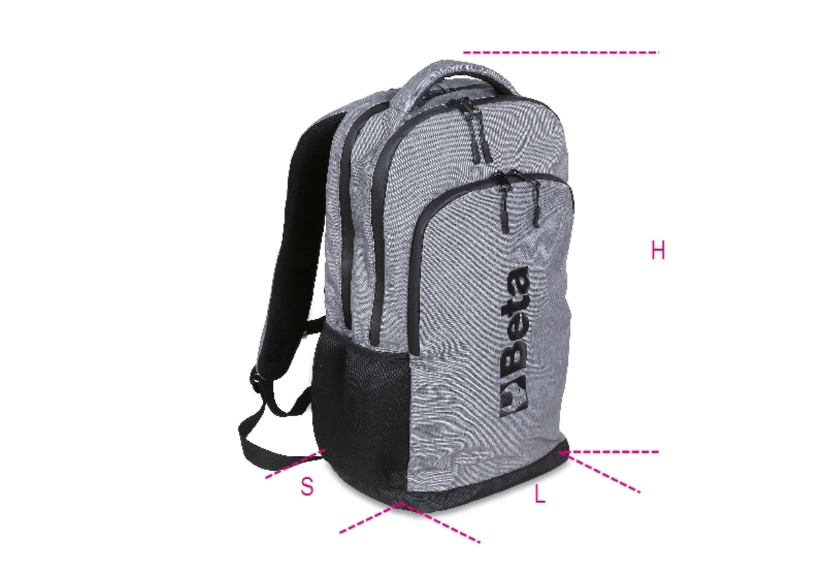 Zaino da lavoro multitasche con tasca interna porta PC Beta 9541PC - Disegno con misure