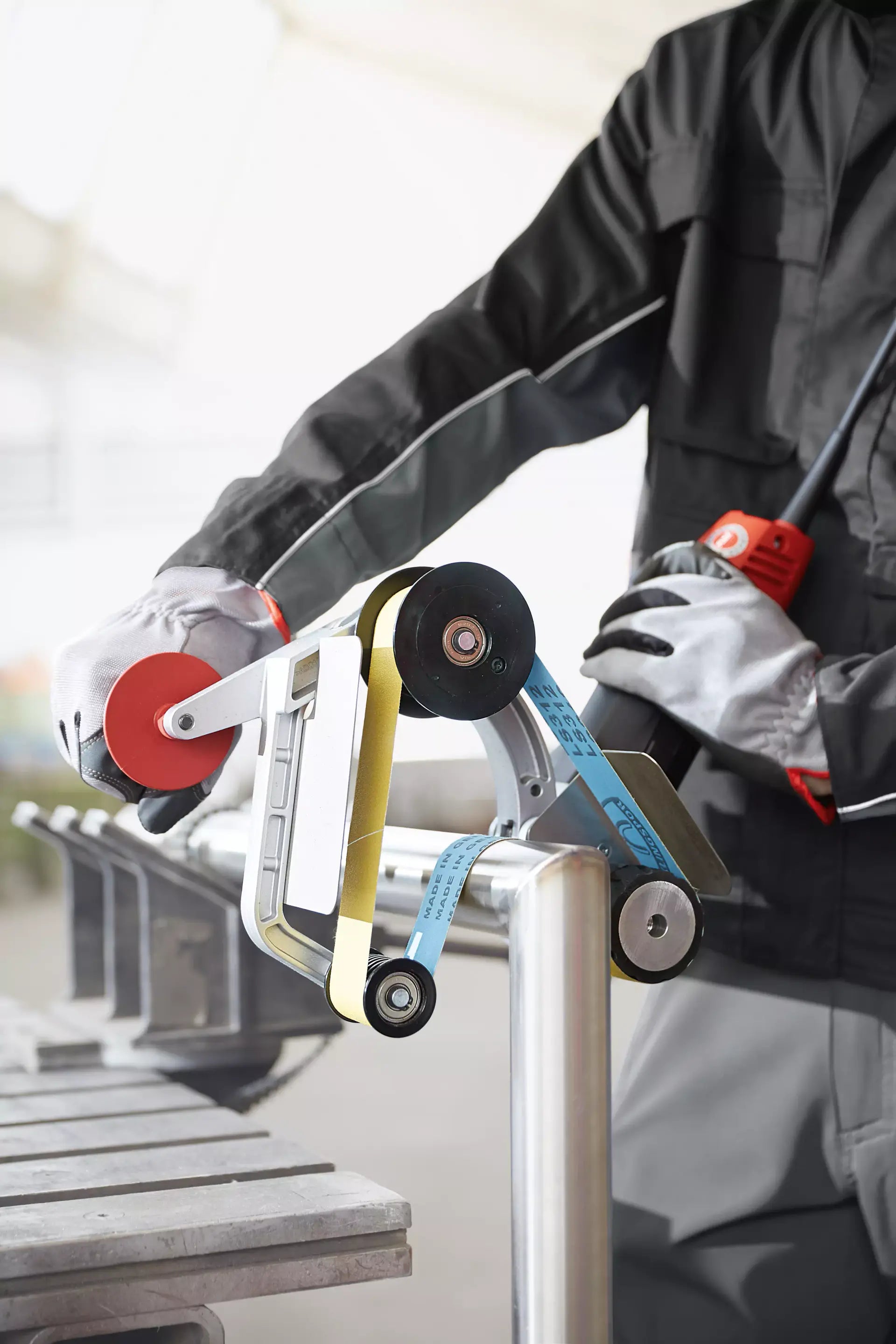 Levigatrice a nastro per tubi TRINOXFLEX in kit FLEX BRE 14-3 125 Set