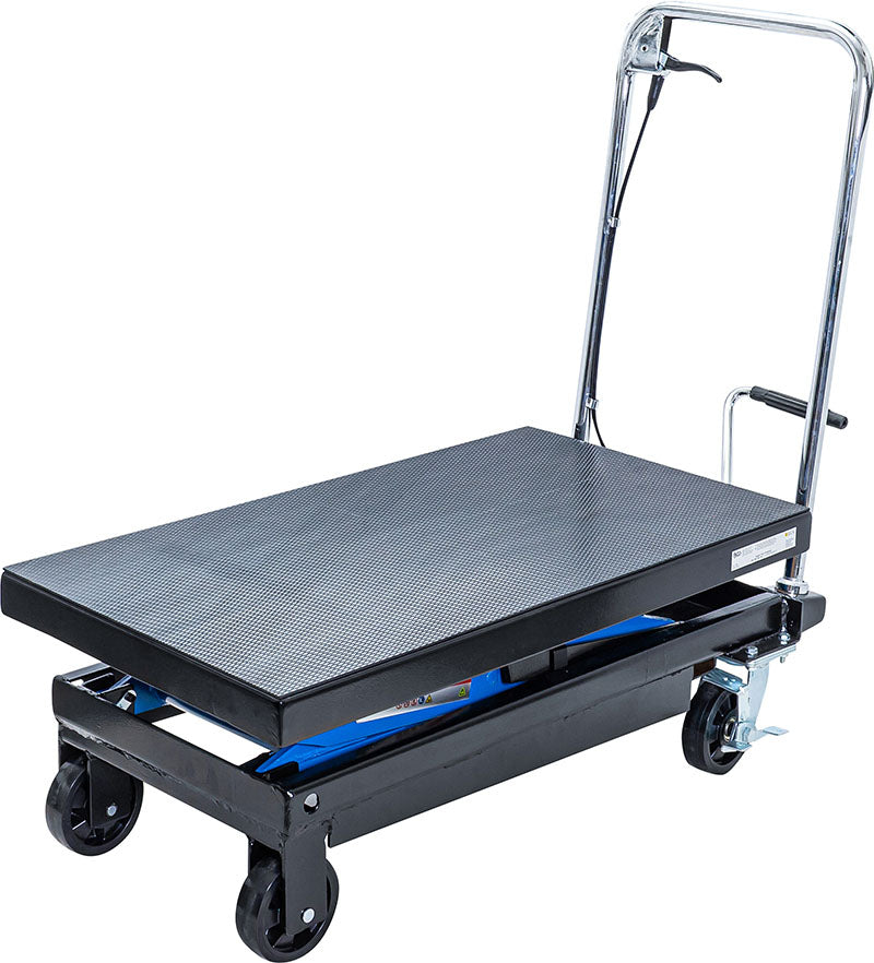 CARRELLO SOLLEVATORE A PANTOGRAFO CON PIANO ELEVATORE IDRAULICO, 300 KG BGS11997