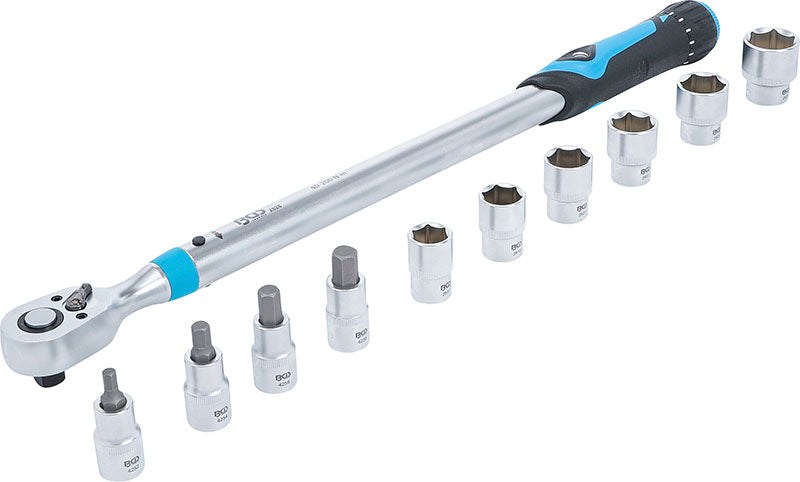 SET 11 PEZZI, CHIAVE DINAMOMETRICA,ATT. 1/2”, 40 - 200 NM BGS2865