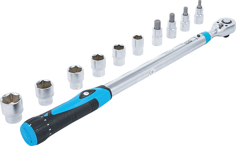 SET 11 PEZZI, CHIAVE DINAMOMETRICA,ATT. 1/2”, 40 - 200 NM BGS2865