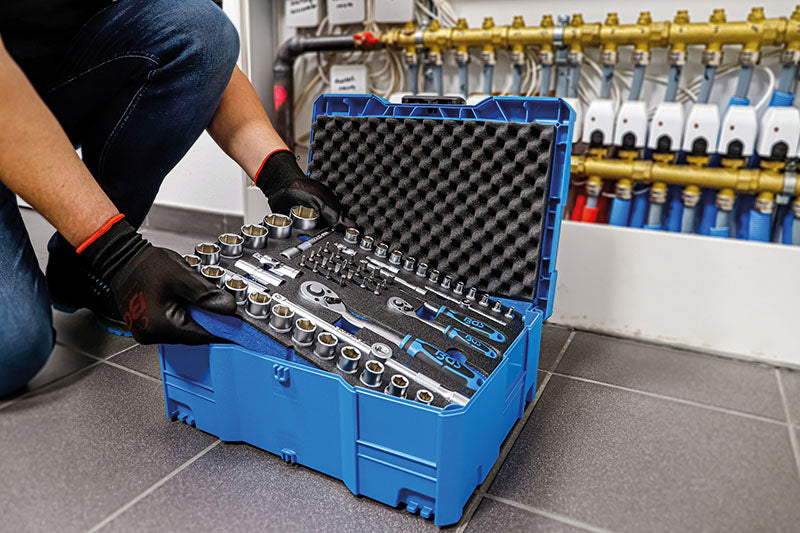 SET 77 PZ,UTENS.ATT. 1/4" E 1/2",BGS SYSTAINER® BGS3357