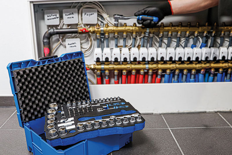 SET 77 PZ,UTENS.ATT. 1/4" E 1/2",BGS SYSTAINER® BGS3357