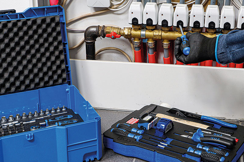 SET 77 PZ,UTENS.ATT. 1/4" E 1/2",BGS SYSTAINER® BGS3357