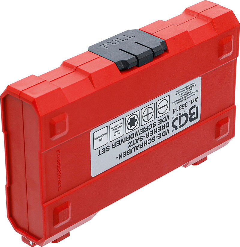 SET 13 PEZZI, CACCIAVITI ISOLATI VDE, CON LAME INTERCAMBIABILI BGS35814