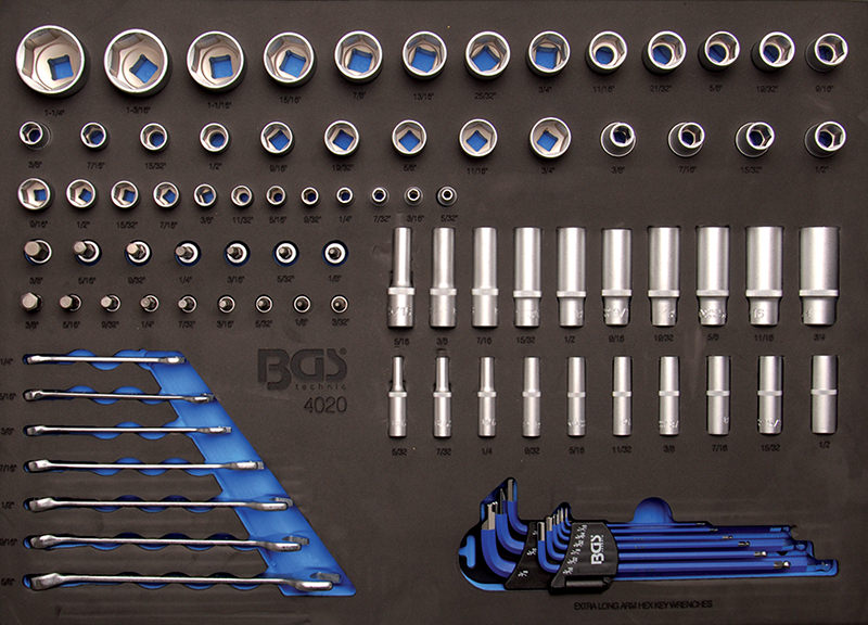 MODULO PER CARRELLO: UTENSILI IN POLLICI BGS4020