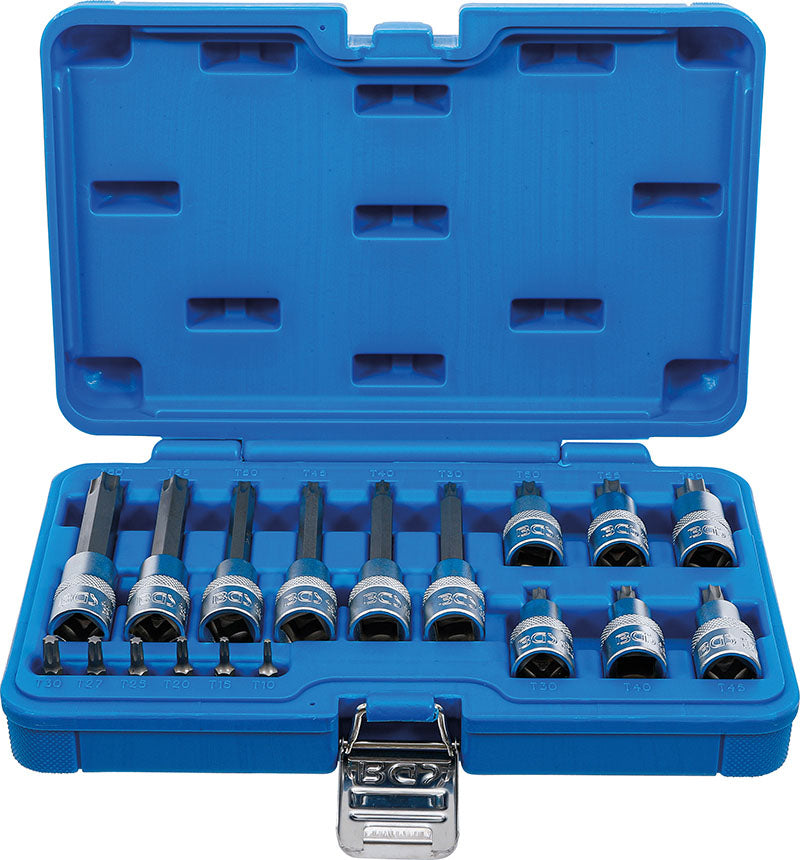 SET 18 PEZZI, CHIAVI A BUSSOLA ATTACCO 1/4” E 1/2”, TORX BGS5173