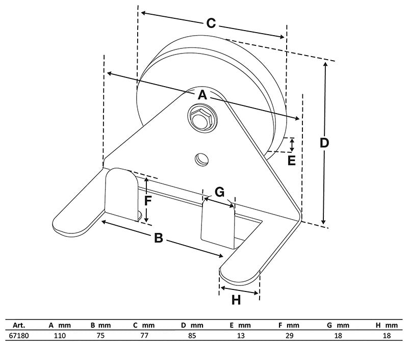 SUPPORTO MAGNETICO PER PISTOLA AEROGRAFO BGS67180