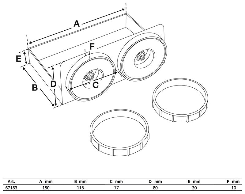 VASSOIO MAGNETICO BGS67183