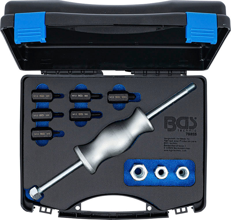 SET 12 PEZZI, PER L’ESTRAZIONE DI BOCCOLE FILETTATE BGS70325