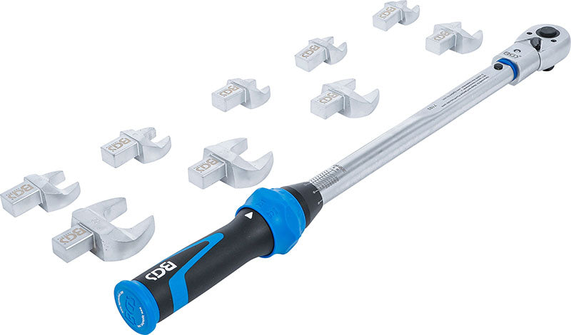 SET 11 PEZZI, CHIAVE DINAMOMETRICA ATT. 1/2”, 40 - 210 NM E ACCESSORI BGS7193