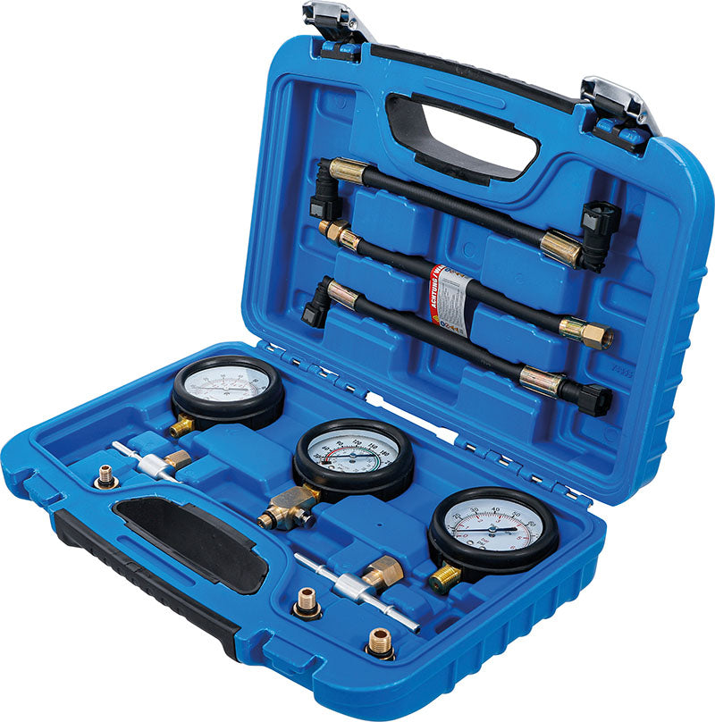 SET 11 PEZZI, MANOMETRI PER TEST CARBURANTE E PRESSIONE DI COMPRESSIONE, PER MOTOCICLI BGS74355