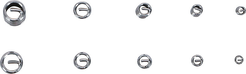 ASSORTIMENTO 150 PEZZI, FILETTI RIPORTATI ELICOIDI, PER LA RIPARAZIONE DI FILETTATURE, IN ACCIAIO INOX BGS74506