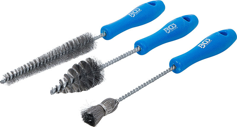 SET 3 PEZZI, SPAZZOLE PER LA PULIZIA DEGLI INIETTORI DIESEL BGS74575