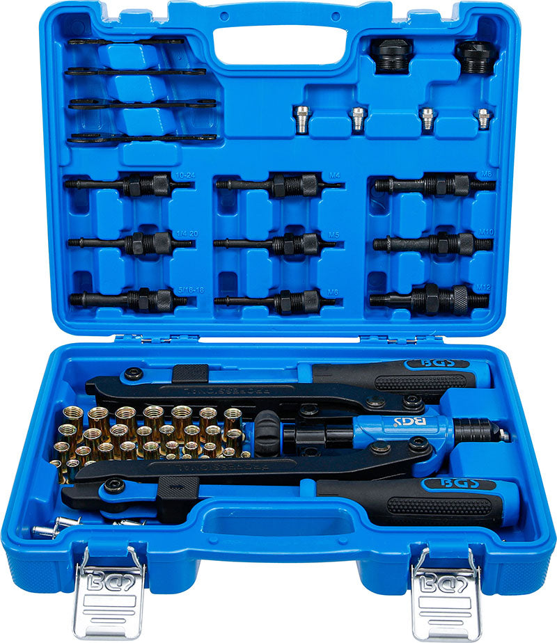 SET RIVETTATRICE, BRACCIO LUNGO, PER RIVETTI E RIVETTI FILETTATI BGS74579