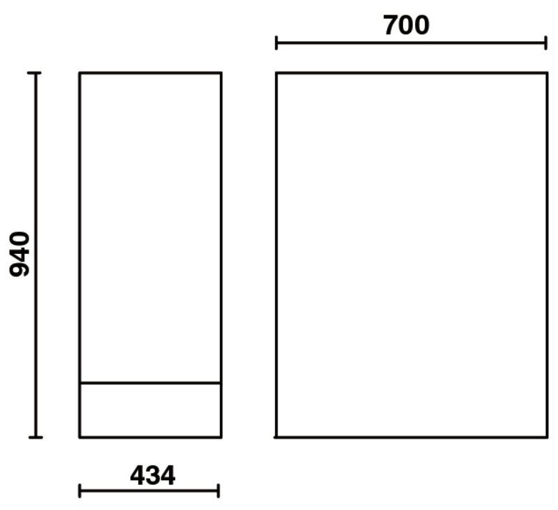 Gamba doppia per banchi di lavoro adiacenti per arredo officina RSC55 Beta C55B/GDS