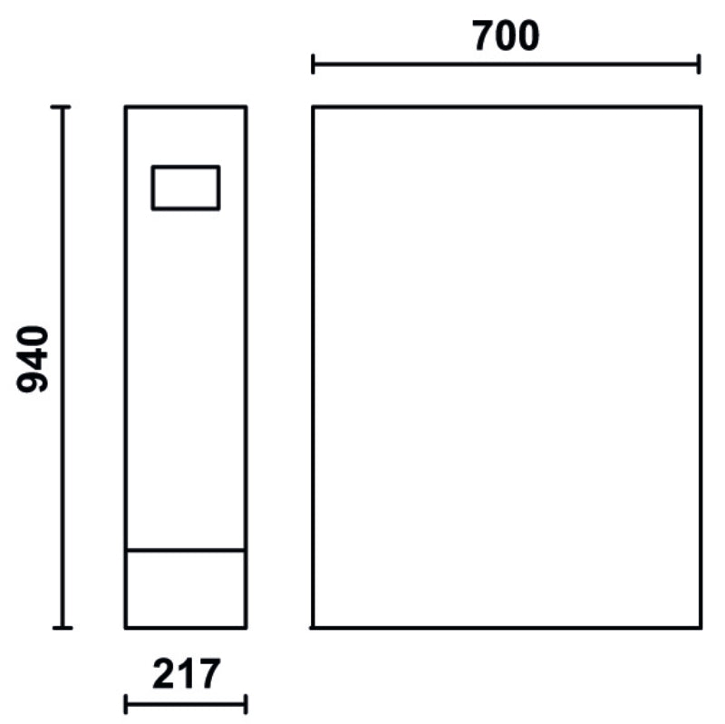 Gamba universale con prese elettriche per banco da lavoro arredo officina Beta C55B/GE