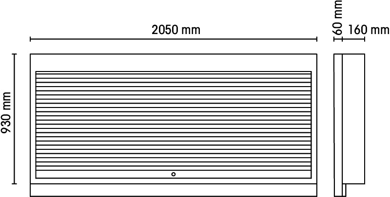 Parete portautensili con tapparella per arredo officina Beta C55PS
